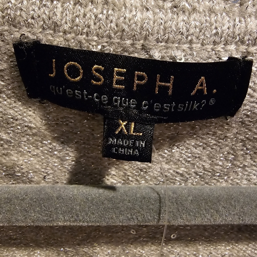 Joseph A Nwt Sweater For Women Heather Gray Sparkle Size Xl — image 3 of 7